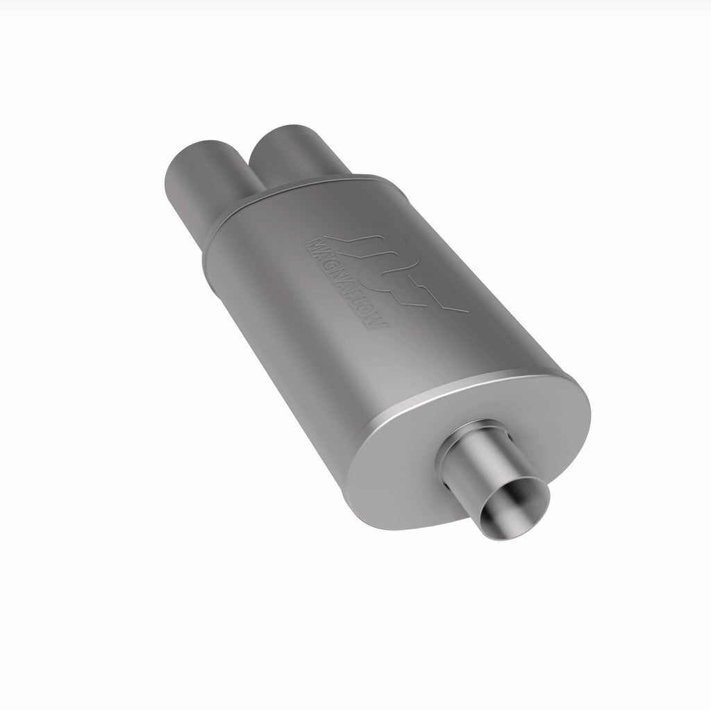 MagnaFlow Exhaust Products 14816 Straight-Through Performance Muffler; 2.25/3.5in. Center/Dual; 5x14x8 Body