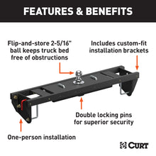 Load image into Gallery viewer, CURT 60687 Double Lock EZr Gooseneck Hitch Kit with Brackets; Select Silverado; Sierra - Truck Part Superstore