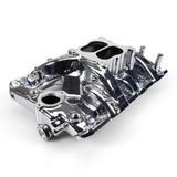 Edelbrock 7156-CP Performer RPM Pontiac 326-455 Intake Manifold, Chrome Plasma Finish
