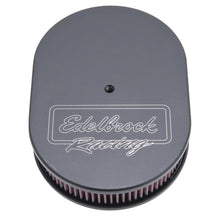 Load image into Gallery viewer, Air-Cleaner-Victor-Series-Oval-Aluminum-Top-Cloth-Element-11-875In-X-8-25In-X-3-75In-Black