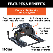 Load image into Gallery viewer, CURT 16675 A16 Sliding 5th Wheel Hitch; Select Ford F250; F350; F450; 6.75ft. Bed Puck Syst - Truck Part Superstore