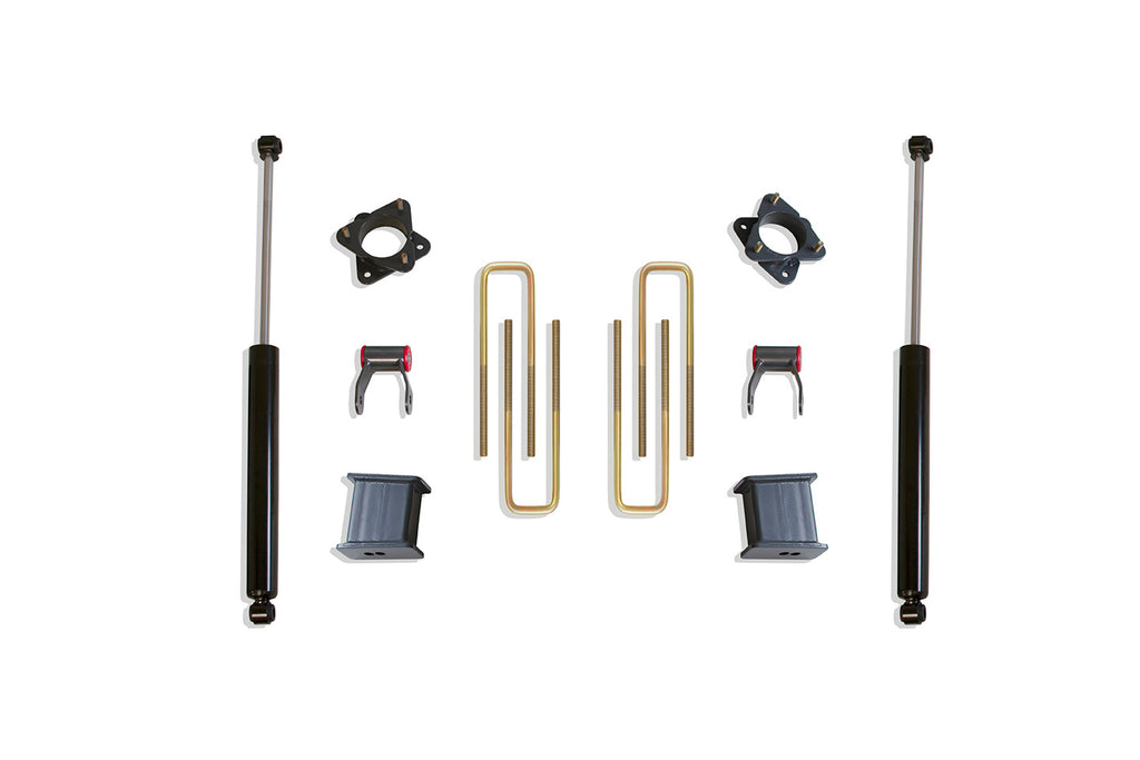 3In-Strt.-Spacr-4In-Blks-Ubolts-1In-Shkle-Maxtrac-Shocks-(2900Ll)