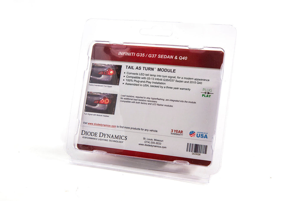 Diode Dynamics DD3027 Designed specifically for your vehicle to provide a modern LED appearance. for Select INFINITI G35, INFINITI G37, INFINITI Q40