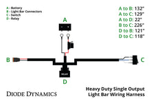 Load image into Gallery viewer, Diode Dynamics DD4031 Powers up to one 50'' 42'' 30 and 18" Stage Series light bar."