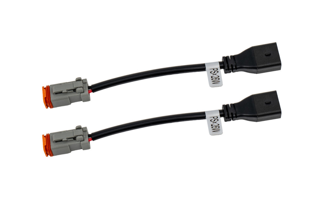 Diode Dynamics DD4117P Converts a DT-style plug to your factory connector size.