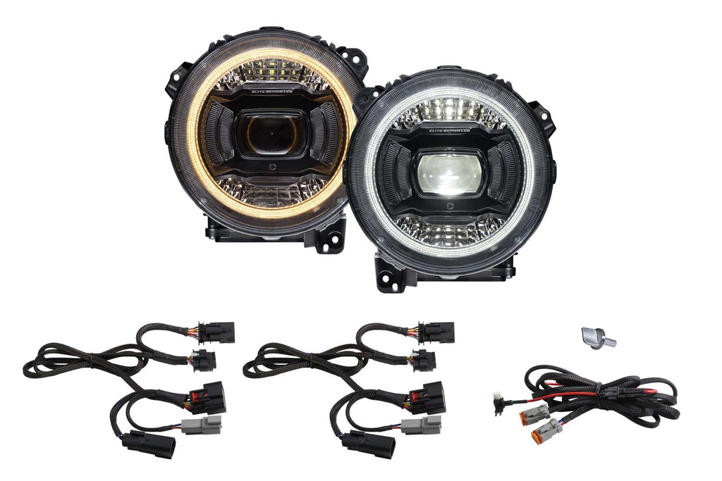 Diode Dynamics DD5166 Full LED Headlights for the Jeep JL Wrangler. for Select Jeep Gladiator, Jeep Wrangler