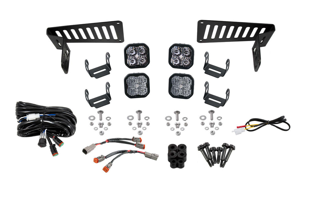 Diode Dynamics DD6553 Pod light kit featuring advanced TIR optics for high efficiency and focus. for Select Jeep Gladiator, Jeep Wrangler