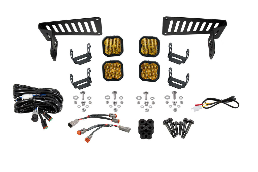 Diode Dynamics DD6555 Pod light kit featuring advanced TIR optics for high efficiency and focus. for Select Jeep Gladiator, Jeep Wrangler