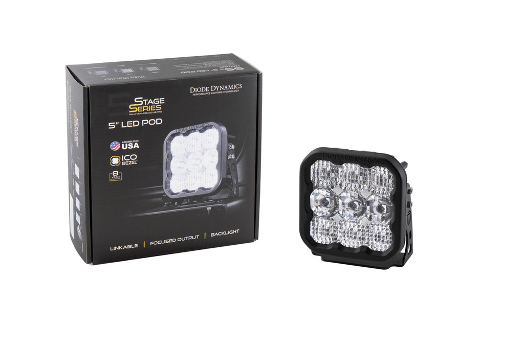 Diode Dynamics DD6770S Pod light featuring advanced TIR optics for high efficiency and focus.