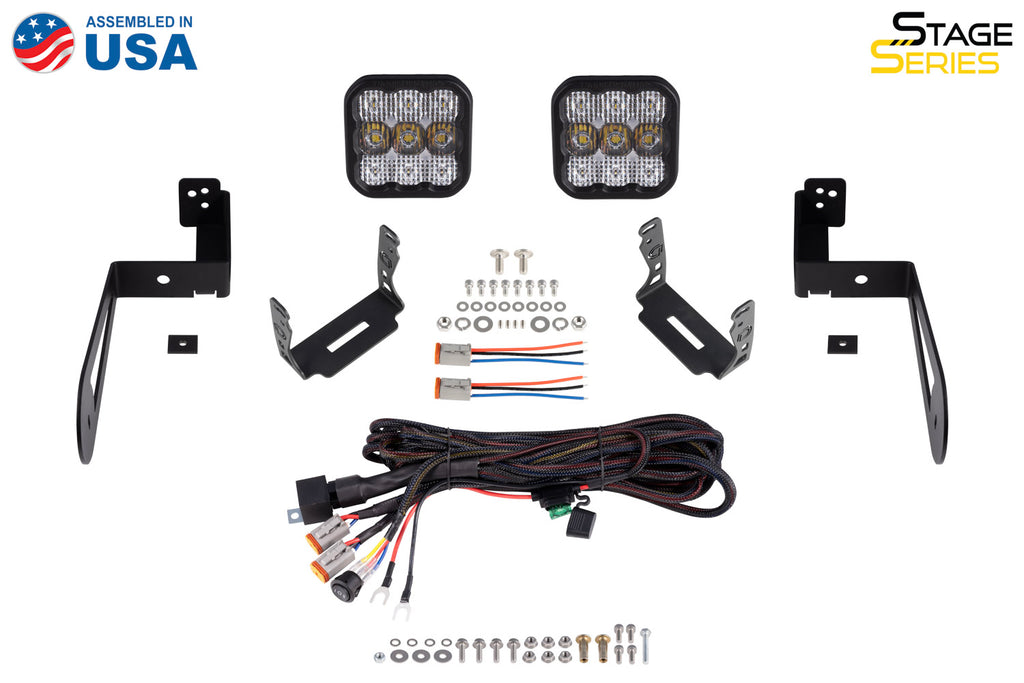 Diode Dynamics DD7284 Bolt-on Pod Light kit for 2007-2018 Jeep JK Wrangler. for Select Jeep Wrangler JK