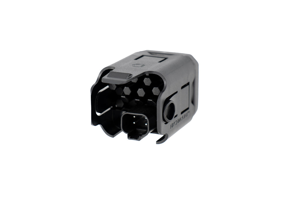 Diode Dynamics DD7834 Allows you to mount a C1R LED pod in the Chevy Colorado trailer hitch receiver.