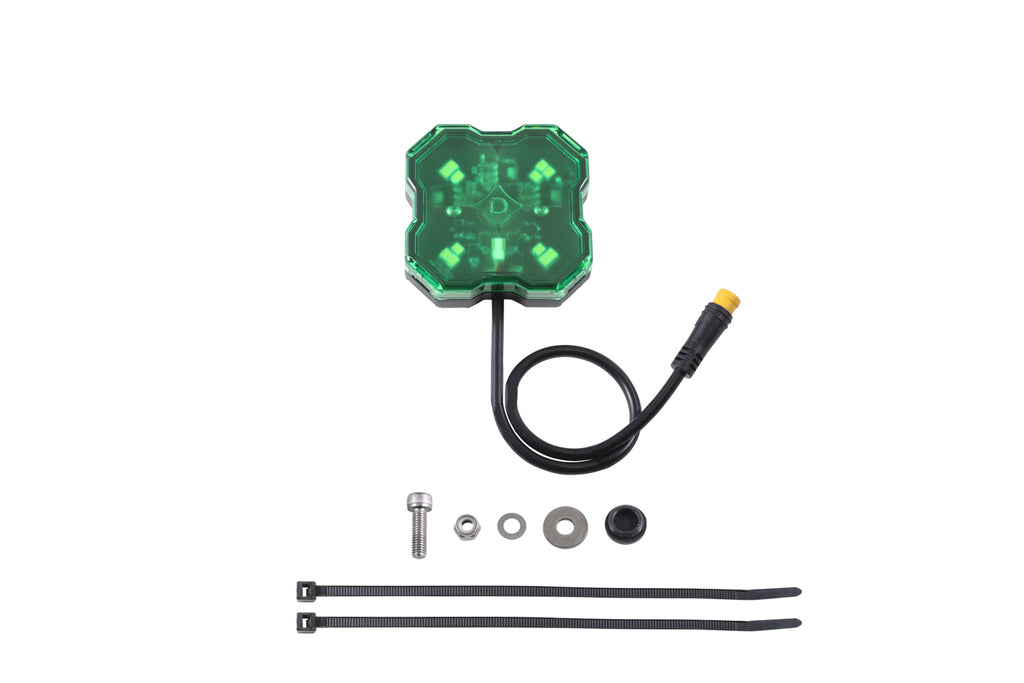 Diode Dynamics DD7438 Rock Light featuring 1000 lumens of peak output, at over 10 watts of power.
