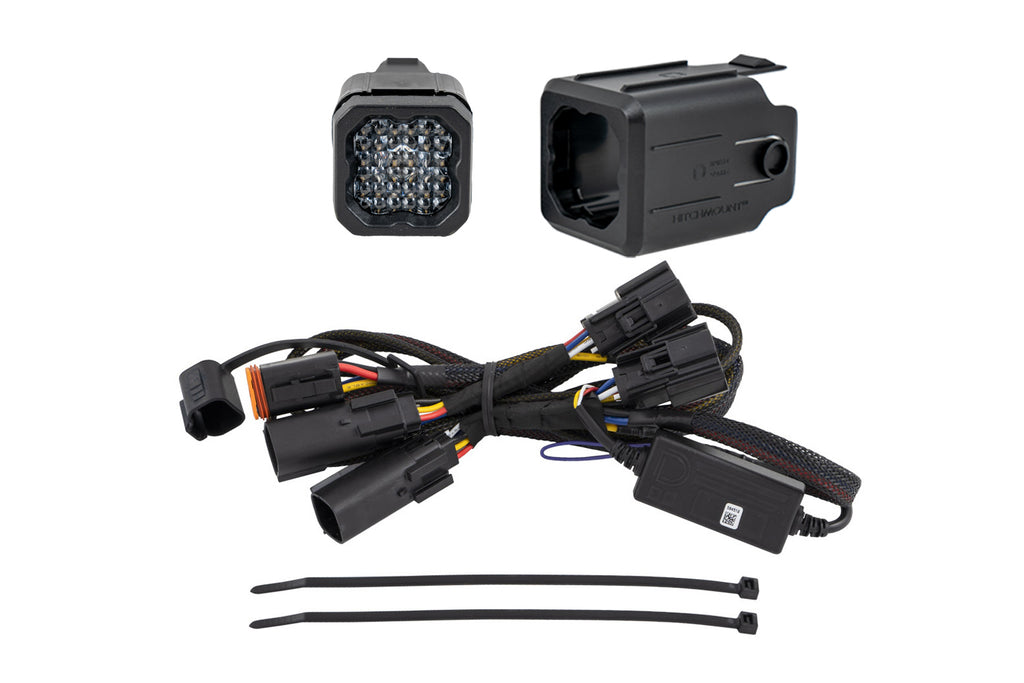 Diode Dynamics DD7646 Allows you to mount a C1R LED pod in the GMC Sierra 1500 trailer hitch receiver.