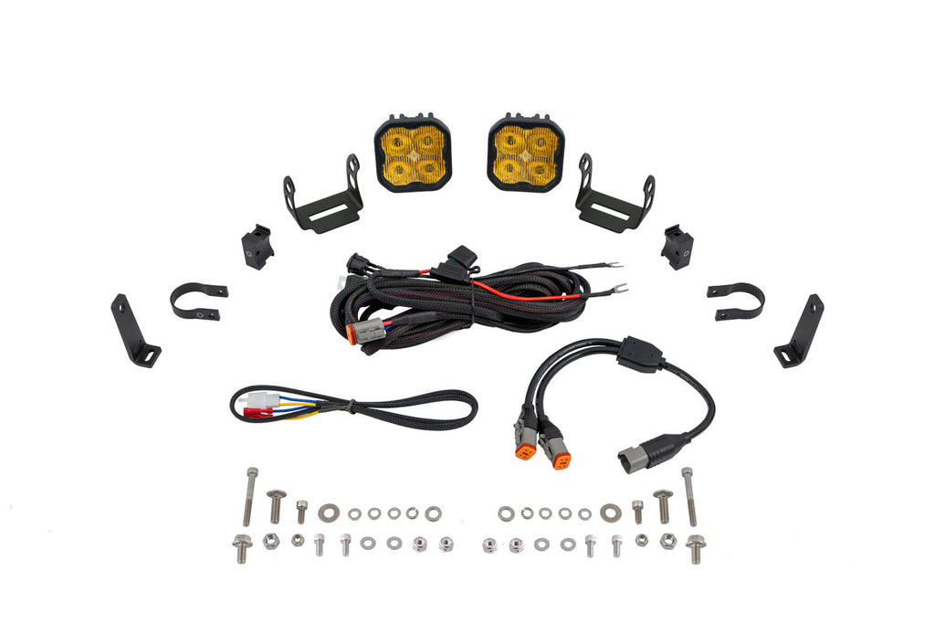 Diode Dynamics DD7665 Allows for installation of SS3 LED pods on bumper roll bars. for Select Polaris RZR PRO XP
