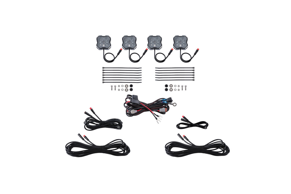 Diode Dynamics DD7740 Stage Series RGBW 4 Pack Rock Lights.