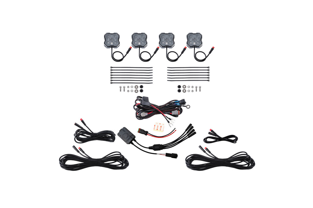 Diode Dynamics DD7740C Stage Series RGBW 4 Pack Rock Lights.