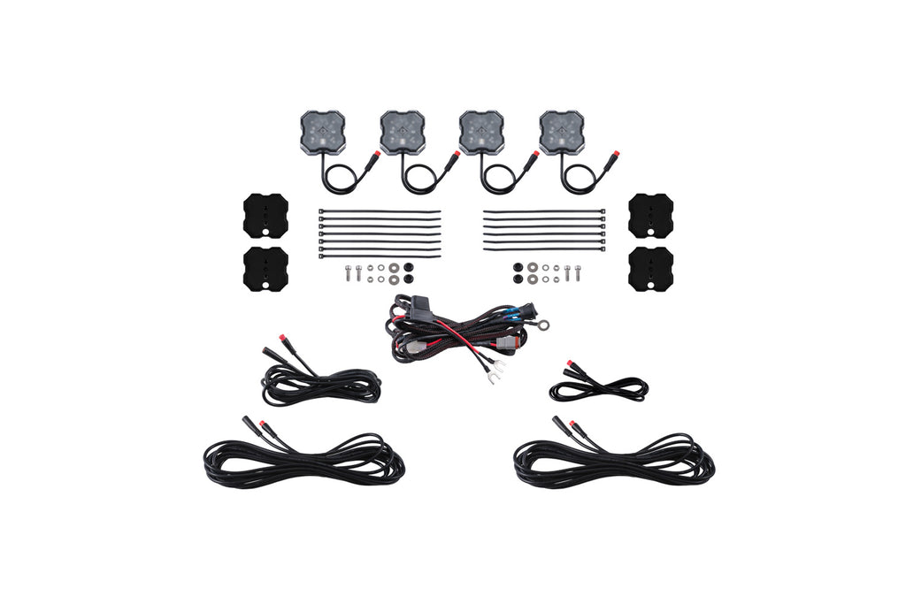 Diode Dynamics DD7741 Stage Series RGBW 4 Pack Rock Lights.