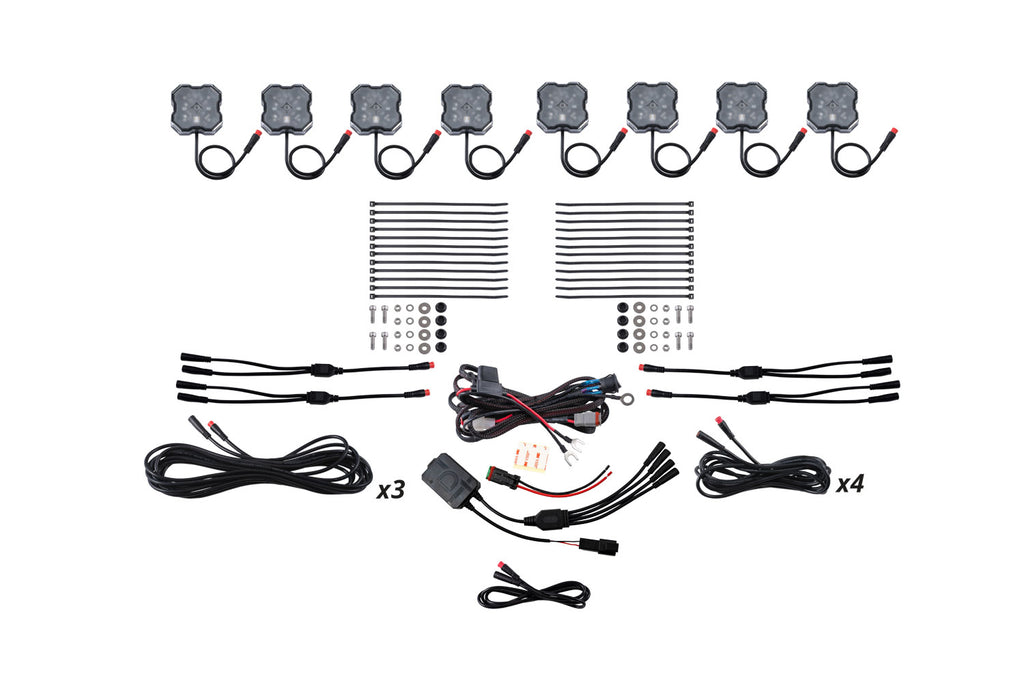 Diode Dynamics DD7744C Stage Series RGBW 8 Pack Rock Lights. for Select Toyota Tacoma