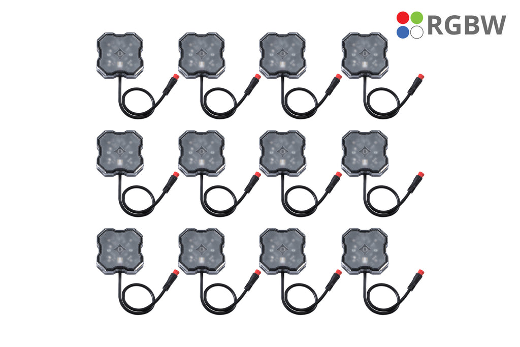 Diode Dynamics DD7749C Stage Series RGBW 12 Pack Rock Lights.