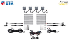 Load image into Gallery viewer, Diode Dynamics DD7748 Stage Series RGBW 12 Pack Rock Lights.