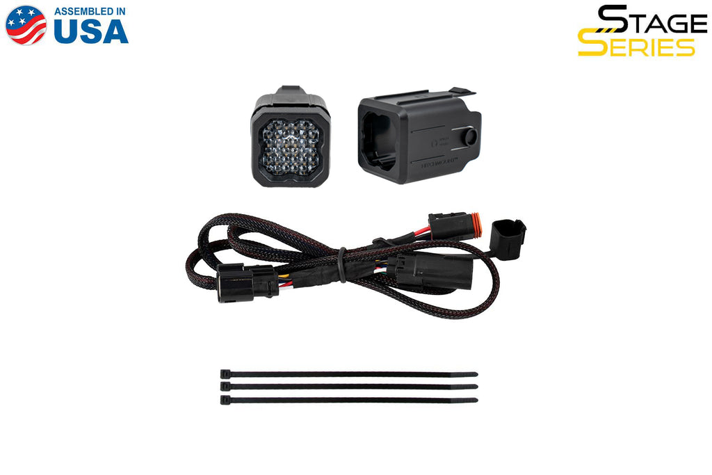 Diode Dynamics DD7833 Allows you to mount a C1 LED pod in the Chevy Colorado trailer hitch receiver.