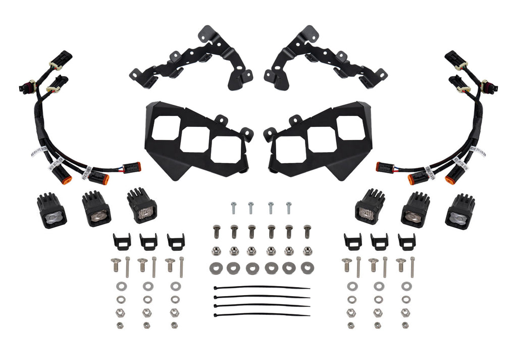 Diode Dynamics DD7888 Full LED C1 pod headlights for 2017-2024 Can-Am Maverick for Select Can-Am Maverick X3 900 HO, Can-Am Maverick X3 DS Turbo R, Can-Am Maverick X3 DS Turbo RR, Can-Am Maverick X3 Max DS Turbo, Can-Am Maverick X3 Max DS Turbo R, Can-Am