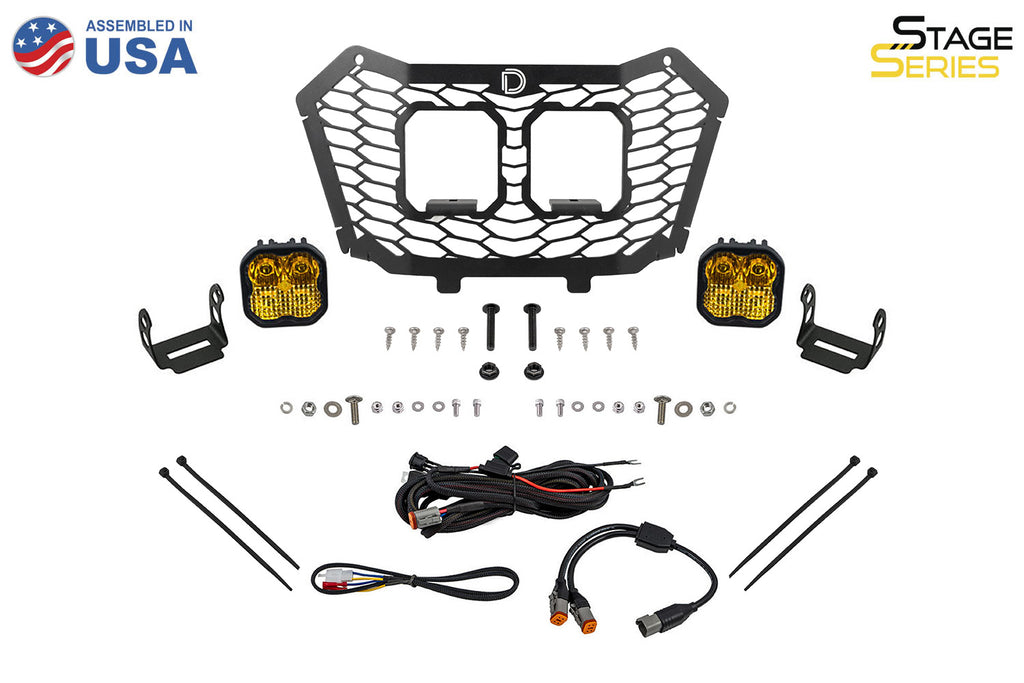 Diode Dynamics DD7905 Allows for installation of SS3 LED pods in front grille. for Select Honda SXS10S2R Talon 1000R, Honda SXS10S2R Talon 1000R Special Edition, Honda SXS10S2R Talon 1000RS, Honda SXS10S2RD Talon 1000R FOX Live Valve, Honda SXS10S2X