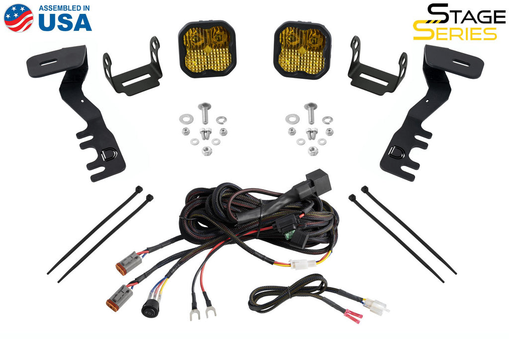 Diode Dynamics DD7935 Allows you to mount two Stage Series LED Pods above the hood. for Select Toyota Tacoma