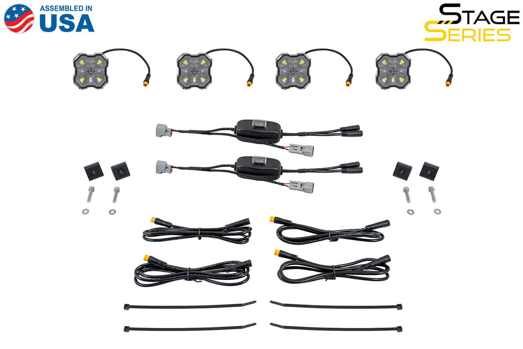 Diode Dynamics DD7948 Allows you to mount four LED rock lights in your truck bed. for Select Toyota Tacoma, Toyota Tundra