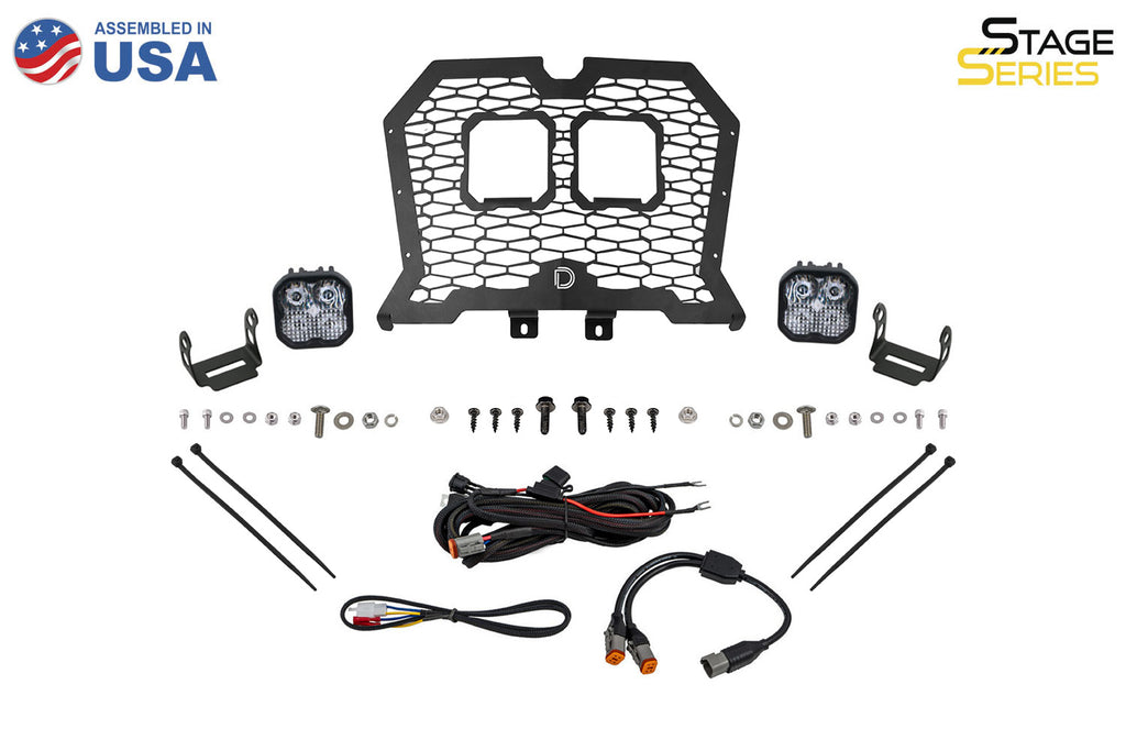 Diode Dynamics DD8076 Allows for installation of SS3 LED pods in front grille. for Select Polaris RZR Trail, Polaris RZR XP 1000, Polaris RZR XP EPS, Polaris RZR XP EPS DYNAMIX Edition, Polaris RZR XP EPS High Lifter Edition, Polaris RZR XP EPS Ride