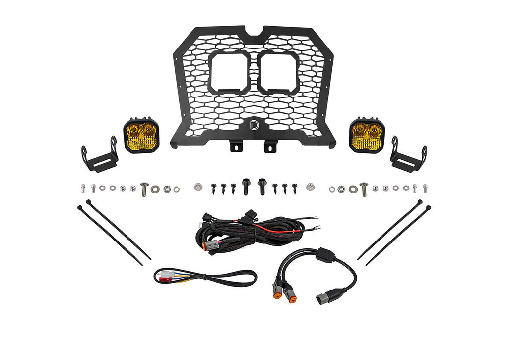 Diode Dynamics DD8072 Allows for installation of SS3 LED pods in front grille. for Select Polaris RZR Trail, Polaris RZR XP 1000, Polaris RZR XP EPS, Polaris RZR XP EPS DYNAMIX Edition, Polaris RZR XP EPS High Lifter Edition, Polaris RZR XP EPS Ride