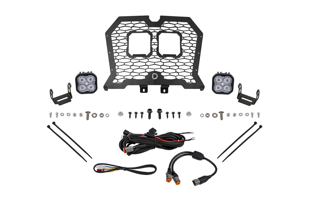 Diode Dynamics DD8073 Allows for installation of SS3 LED pods in front grille. for Select Polaris RZR Trail, Polaris RZR XP 1000, Polaris RZR XP EPS, Polaris RZR XP EPS DYNAMIX Edition, Polaris RZR XP EPS High Lifter Edition, Polaris RZR XP EPS Ride