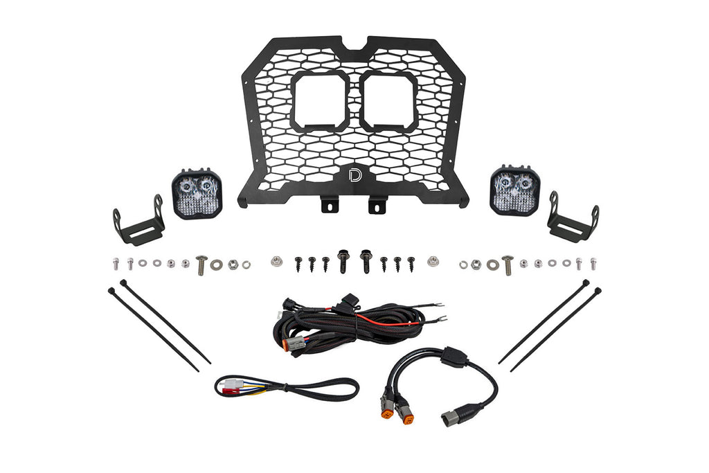 Diode Dynamics DD8075 Allows for installation of SS3 LED pods in front grille. for Select Polaris RZR Trail, Polaris RZR XP 1000, Polaris RZR XP EPS, Polaris RZR XP EPS DYNAMIX Edition, Polaris RZR XP EPS High Lifter Edition, Polaris RZR XP EPS Ride