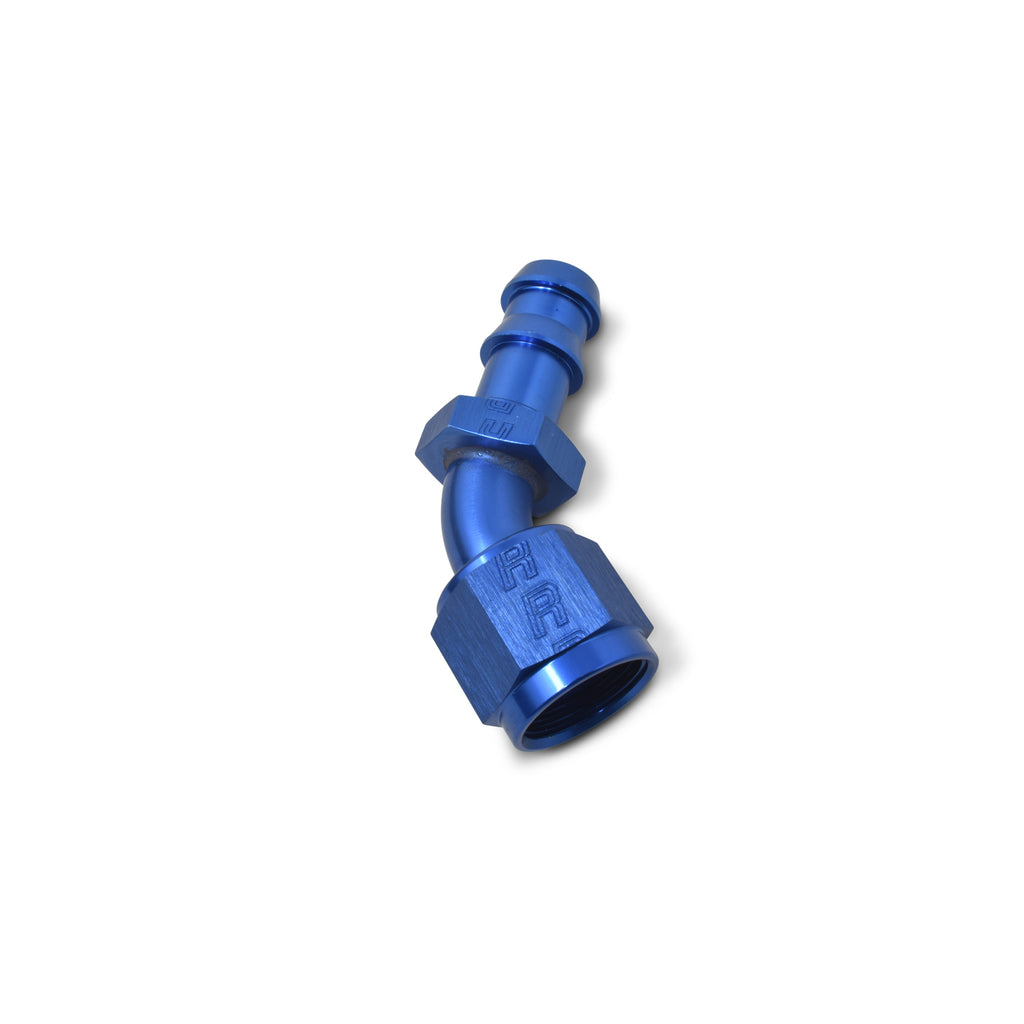 Performance--8-An-Twist-Lok-45-Degree-Hose-End-(Blue)