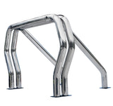 Go Rhino 9109370DSC ! Bed Bars- Double Bar/Single Kicker (Between Wheel Wells) - Chrome