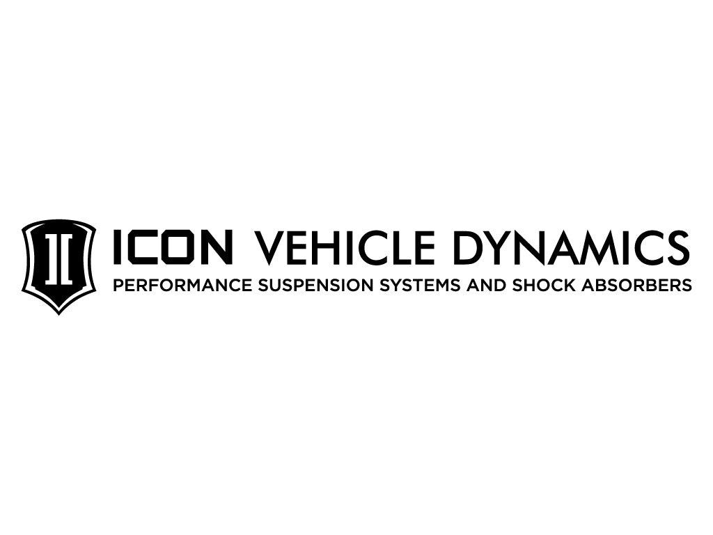 ICON Vehicle Dynamics STICKER-TAGLINE 25 IN B 25 IN WIDE ICON TAGLINE BLACK