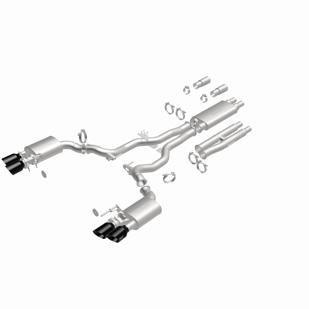 MagnaFlow Exhaust Products 19646 xMOD Series Black Chrome Tips Cat-Back System for Select Ford Mustang