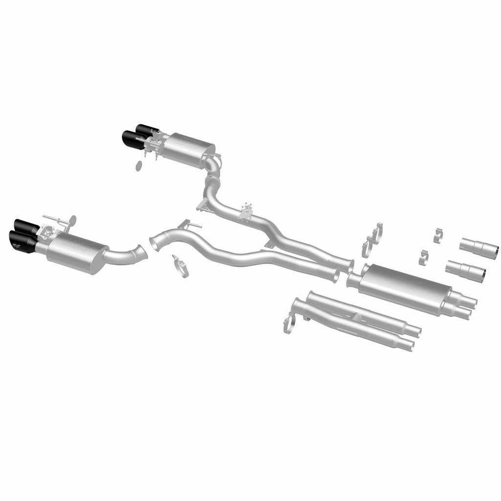 MagnaFlow Exhaust Products 19646 xMOD Series Black Chrome Tips Cat-Back System for Select Ford Mustang