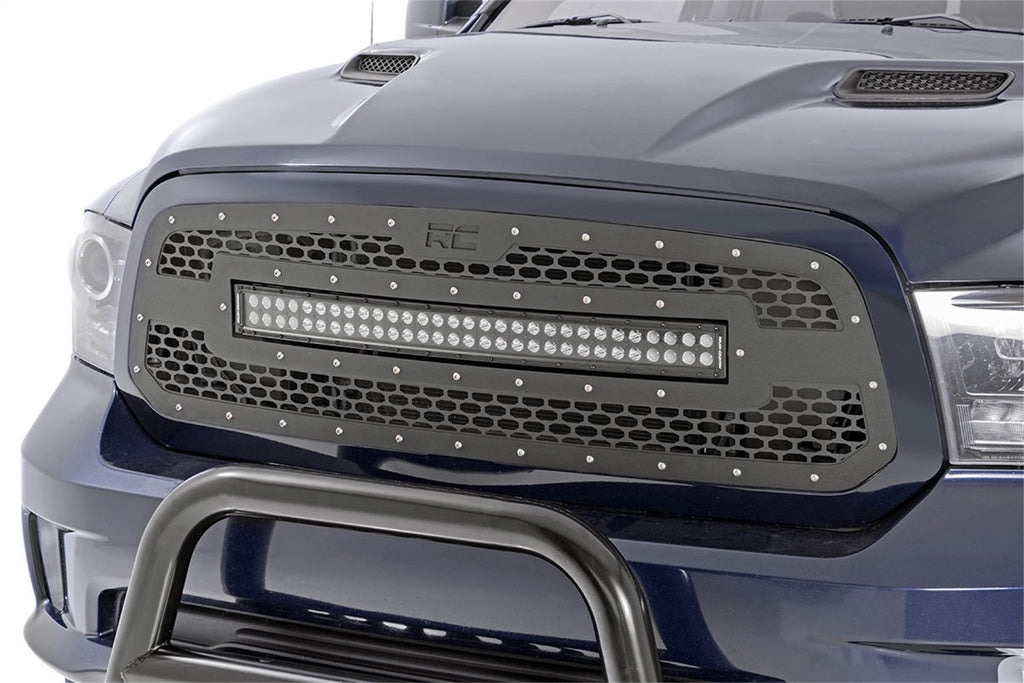 Rough Country 70199DRL Mesh Grille w/LED for Select Ram 1500, Ram Classic