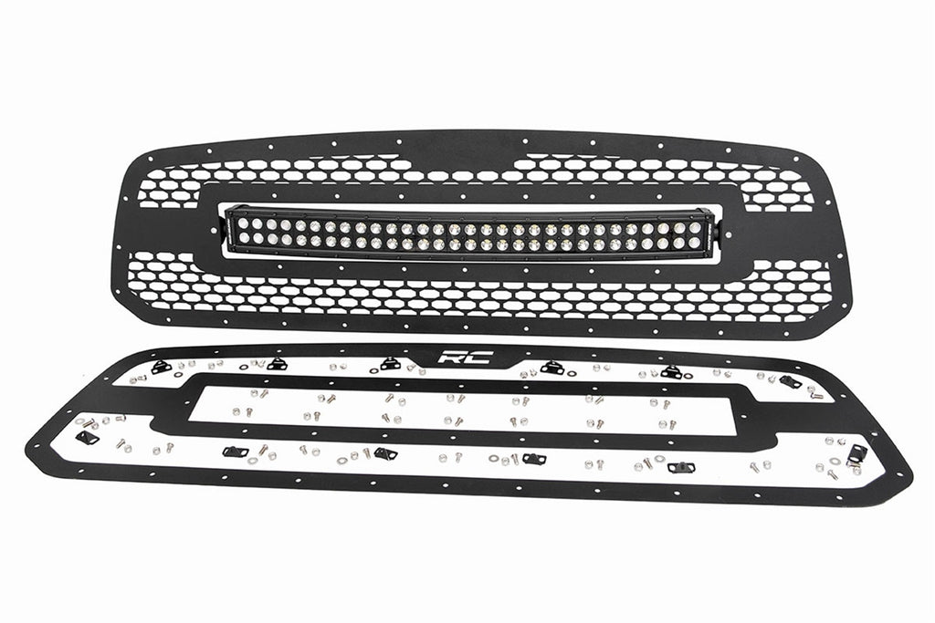 Rough Country 70199 Laser-Cut Mesh Replacement Grille for Select Ram 1500, Ram Classic