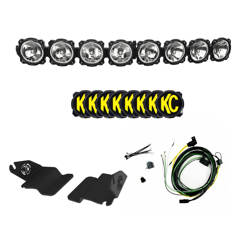 KC HiLiTES 91338 KC Pro6 Gravity LED 50in 8-Light Overhead Combo System - 2021+ Ford Bronco for Select Ford Bronco