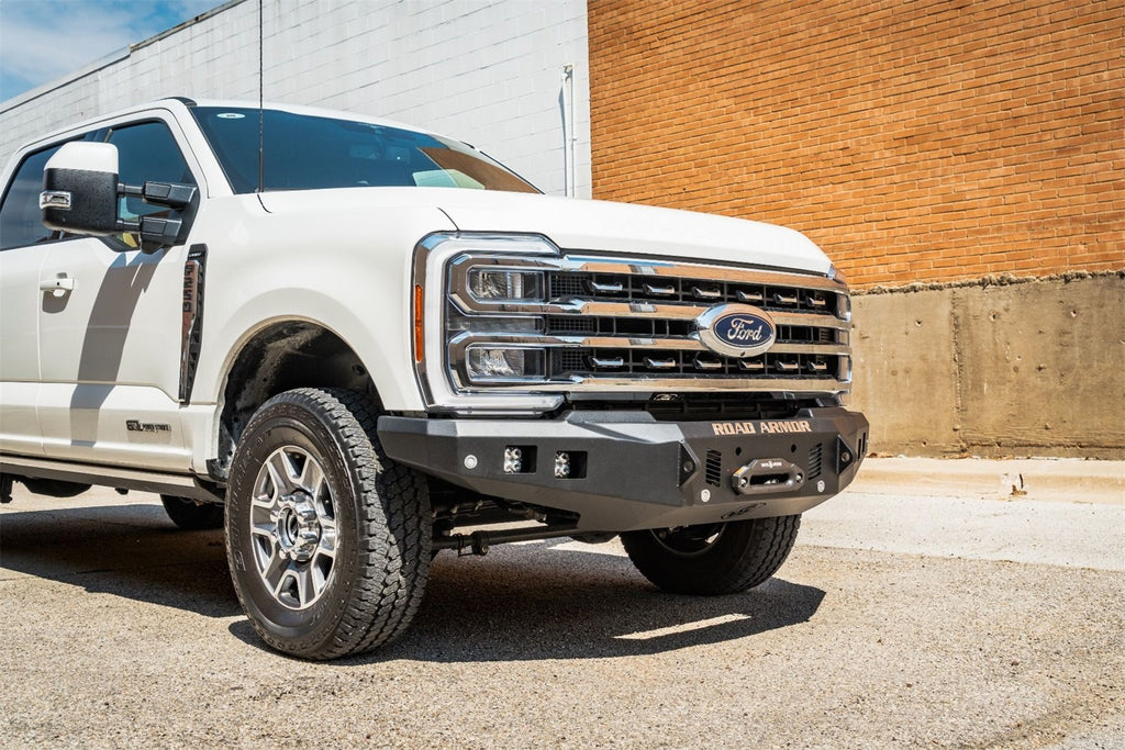 Road Armor 6232F0B Stealth Winch Front Bumper for Select Ford F-250 Super Duty, Ford F-350 Super Duty