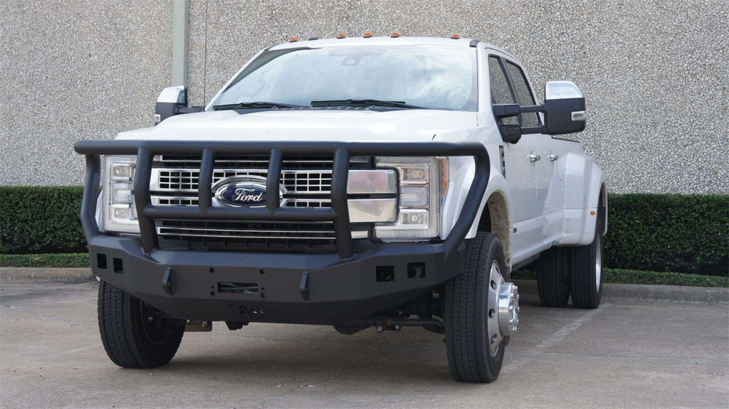 Road Armor 61742B Stealth Winch Front Bumper for Select Ford F-450 Super Duty, Ford F-550 Super Duty