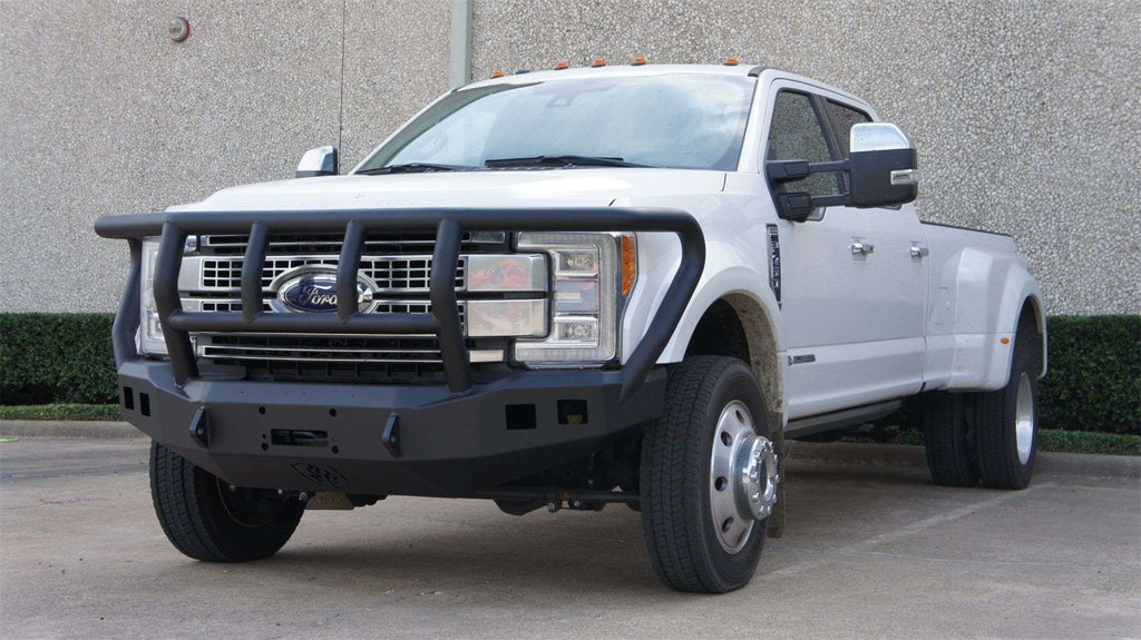 Road Armor 61742B Stealth Winch Front Bumper for Select Ford F-450 Super Duty, Ford F-550 Super Duty
