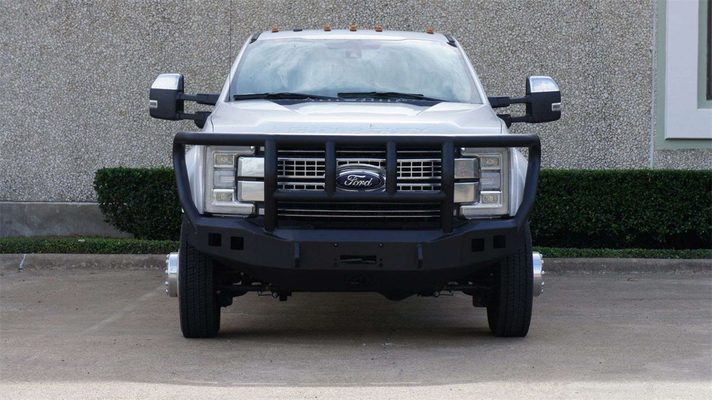 Road Armor 61742B Stealth Winch Front Bumper for Select Ford F-450 Super Duty, Ford F-550 Super Duty