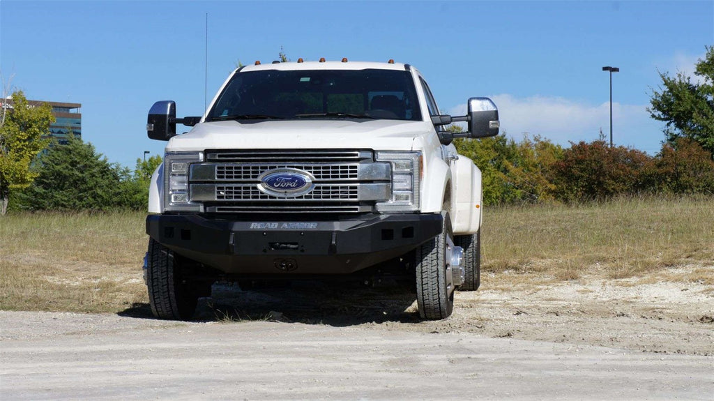 Road Armor 61740B Stealth Winch Front Bumper for Select Ford F-450 Super Duty, Ford F-550 Super Duty
