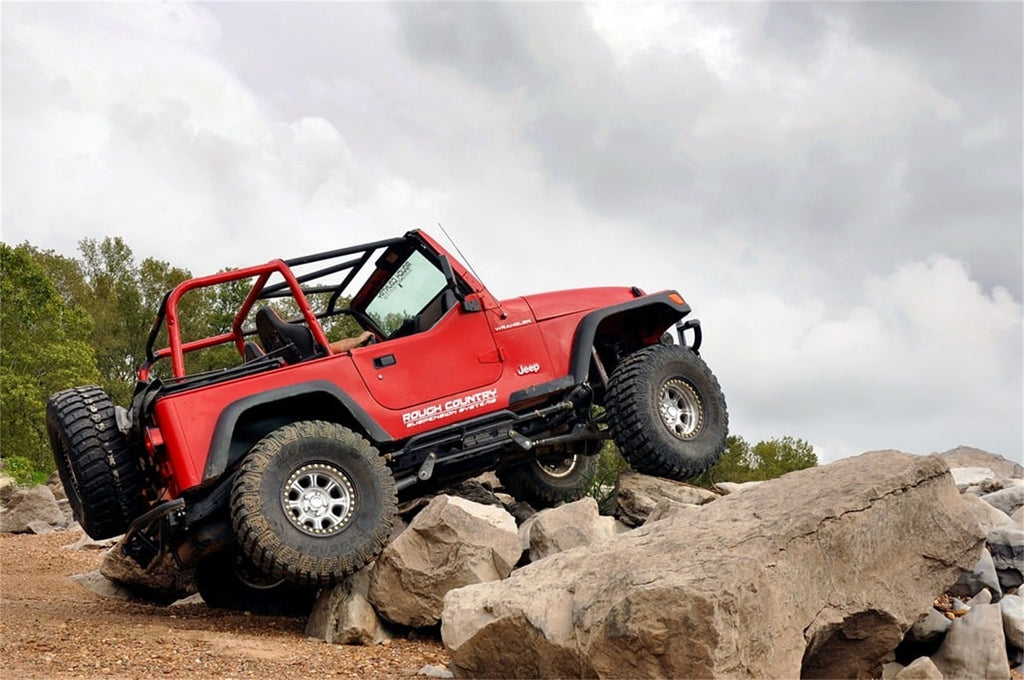 Rough Country 66370 Suspension Lift Kit for Select Jeep TJ, Jeep Wrangler