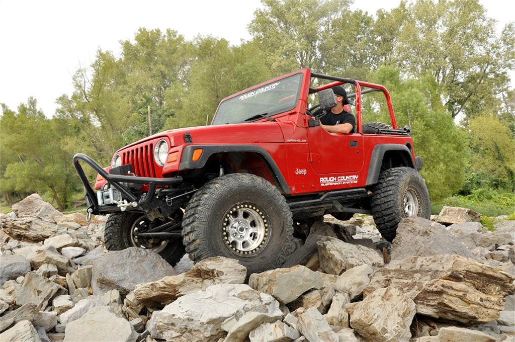 Rough Country 66370 Suspension Lift Kit for Select Jeep TJ, Jeep Wrangler