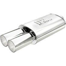 Load image into Gallery viewer, MagnaFlow Exhaust Products 14816 Straight-Through Performance Muffler; 2.25/3.5in. Center/Dual; 5x14x8 Body