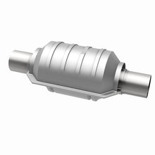 Load image into Gallery viewer, MagnaFlow Exhaust Products 53104 Standard Grade Universal Catalytic Converter for Select Acura EL, Acura NSX, Ford Taurus, Honda Accord, Honda Prelude, Lincoln Continental, MG MGB, Mercedes-Benz 260E, Mercedes-Benz 300E, Mercedes-Benz 300TE, Merkur